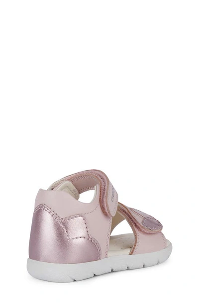 Shop Geox Kids' Alul Sandal In Pnk Silver