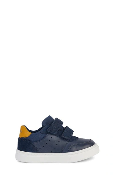 Shop Geox Kids' Nashik Sneaker In Blue/ Yellow