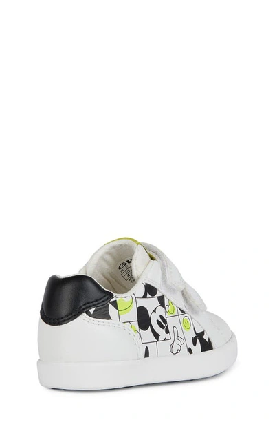 Shop Geox X Disney Kids' Kilwi Sneaker In Wht Yel Fl