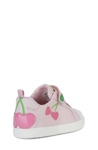 Shop Geox Kids' Kilwi Sneaker In Pink/ Fuchs