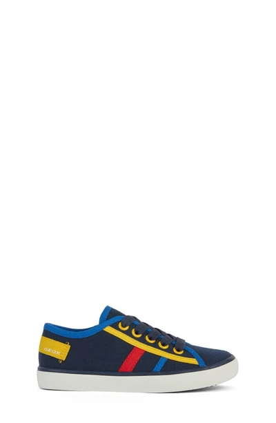 Shop Geox Kids' Gisli Sneaker In Blu Azure