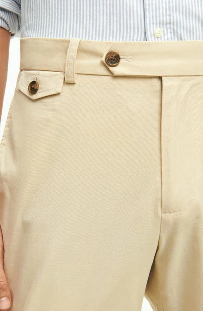 Shop Brooks Brothers Stretch Supima® Cotton Poplin Chinos In Oatmeal