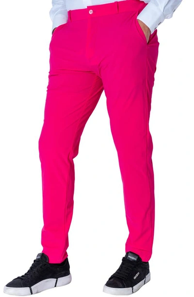 Maceoo Slim Fit Pants In Pink