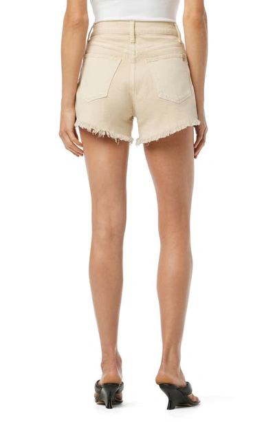 Shop Joe's The Alex High Waist Cutoff Denim Shorts In Safari