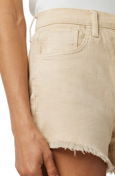 Shop Joe's The Alex High Waist Cutoff Denim Shorts In Safari