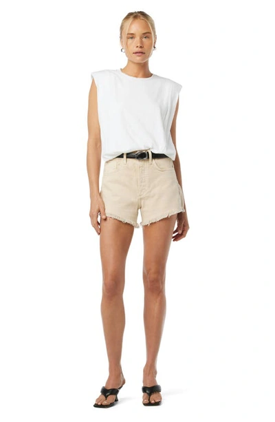 Joe's The Alex High Waist Cutoff Denim Shorts In Safari