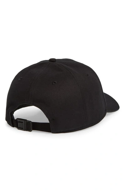 Shop Moncler Logo Cotton Baseball Cap In Black