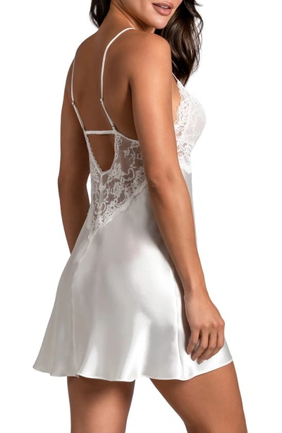 In Bloom By Jonquil Love Me Now Lace Trim Satin Chemise In Ivory