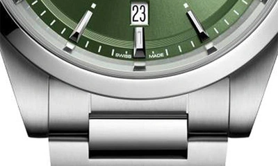 Longines Mens Sunray Green L3.830.4.02.6 Conquest Stainless-steel Automatic Watch In Green