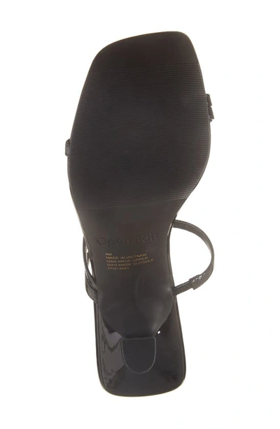 Shop Open Edit Tawney Sandal In Black Patent