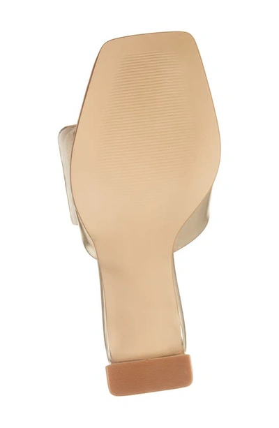 Open Edit Preslee Slide Sandal In Gold Metallic