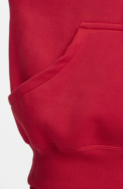 Shop Nike Sportswear Phoenix Oversize Fleece Hoodie In University Red/sail