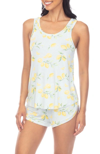 Shop Honeydew Intimates Good Times Short Pajamas In Tea Leaf Lemons