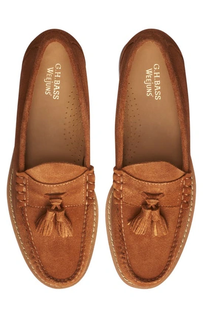G.h.bass G. H. Bass Men's Lennox Tan Tassel Weejun Moccasin In Tan