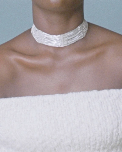 Shop Maggoosh Currents Choker In Silver