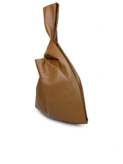 Shop Nanushka 'jen' Brown Vegan Leather Bag