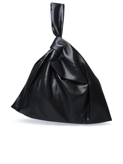 Shop Nanushka Large 'jen' Black Vegan Leather Bag