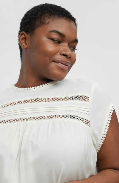 Vero Moda Debbie Pleat Top In Snow White