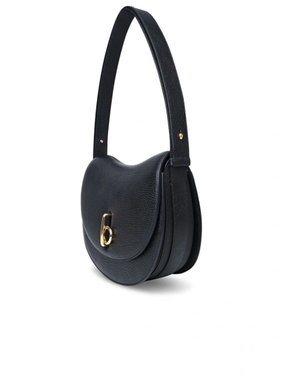 Shop Burberry Medium 'rocking Horse' Black Leather Bag