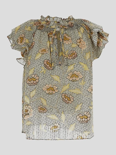 Shop Ulla Johnson T-shirts And Polos In Chrysanthemum