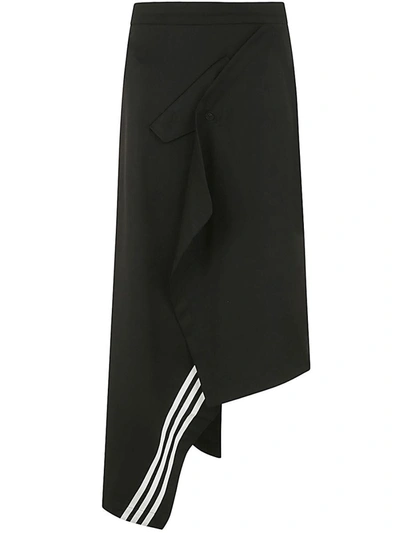 Shop Y-3 Adidas Long Skirt Clothing In Black