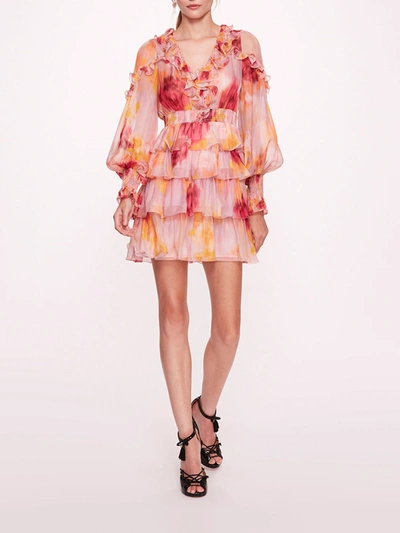 Shop Marchesa Orchid In Pink Multi