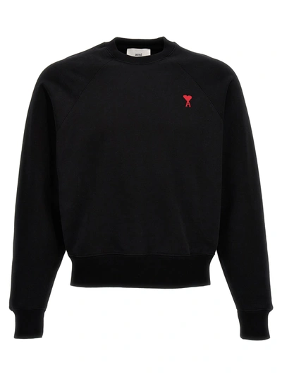 Shop Ami Alexandre Mattiussi Ami De Coeur Sweatshirt Black