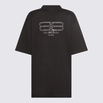 Shop Balenciaga T-shirts And Polos In Washed Black