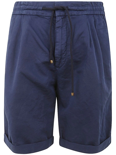 Shop Brunello Cucinelli Dyed Bermuda Clothing In Blue
