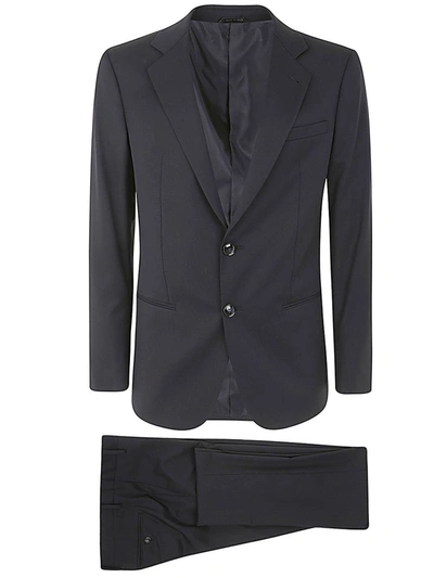 Shop Giorgio Armani Soho Suit Clothing In Blue