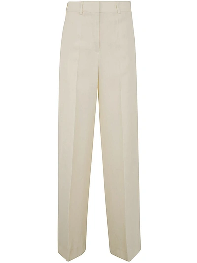 Shop Jil Sander 61 Aw 32 Wide Leg Tailored Trousers Clothing In White