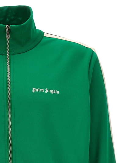 Shop Palm Angels Classic Logo Track Sweatshirt Green