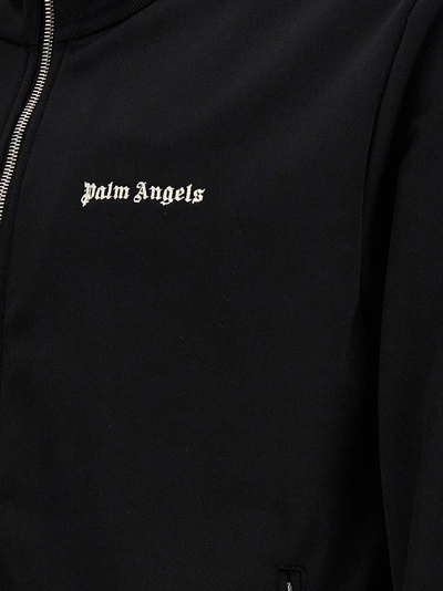 Shop Palm Angels Classic Logo Track Sweatshirt White/black