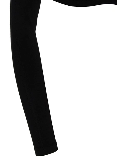 Dsquared2 Ribbed Cropped Sweater Sweaters And Cardigans Black In Black