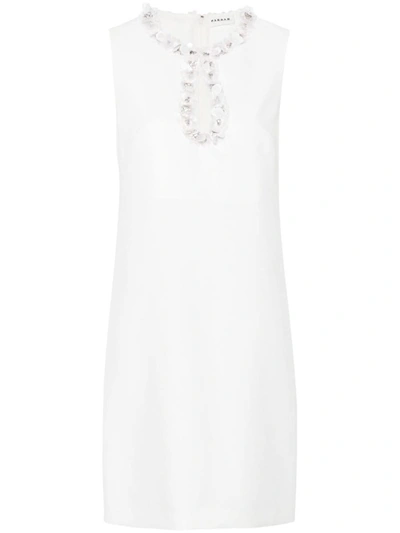 Shop P.a.r.o.s.h . Sleeveless Sequin-embellished Dress In Panna