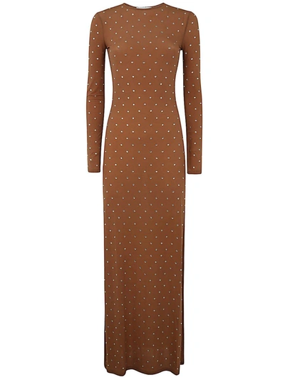 Shop Rabanne Paco  Solid Second Skin Jersey Dress Clothing In Nude & Neutrals
