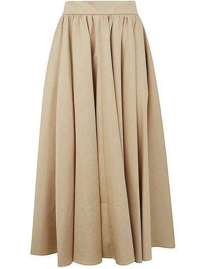 Shop Patou Maxi Cotton Skirt Clothing In Brown