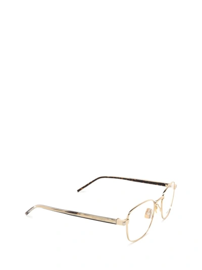 Shop Saint Laurent Eyewear Eyeglasses In Gold