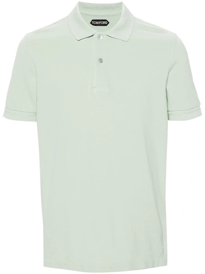 Shop Tom Ford Short-sleeved Polo Shirt In Green