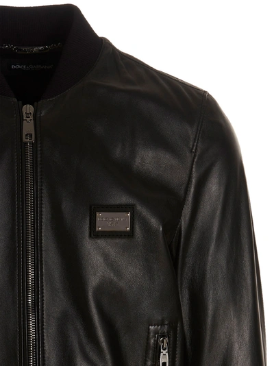 Shop Dolce & Gabbana Dg Essential Casual Jackets, Parka Black