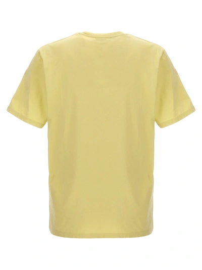 Shop Maison Kitsuné Fox Head T-shirt Yellow