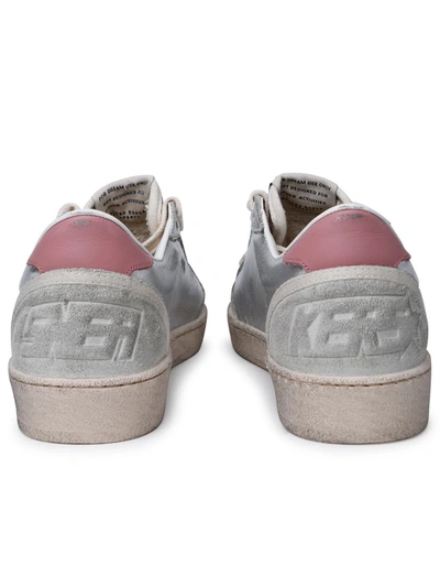 Shop Golden Goose 'ball Star' Silver Leather Sneakers
