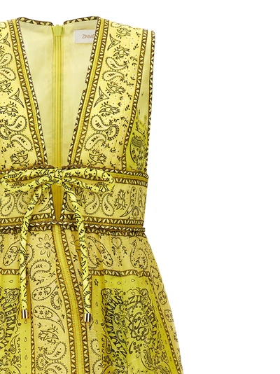 Shop Zimmermann Matchmaker Bow Long Dresses Yellow