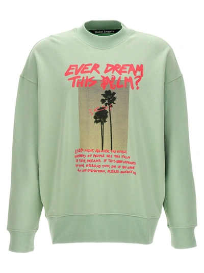 Shop Palm Angels Palm Dream Sweatshirt Green