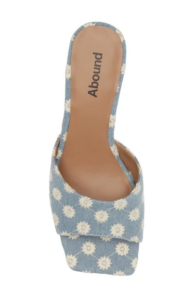 Shop Abound Erica Clear Strap Sandal In Blue Denim Daisy