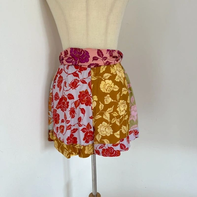 Pre-owned Zimmermann The Lovestruck Floral-print Silk-twill Shorts