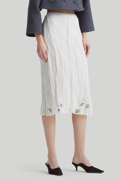 Shop Altuzarra 'bresson' Skirt In Sparrow W/ Embellishment