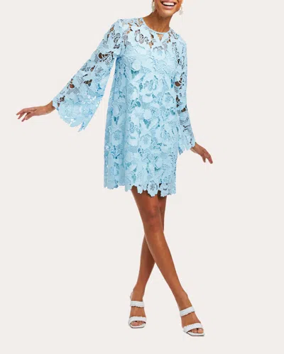 Shop Mestiza Women's Mira Lace Mini Dress In Blue