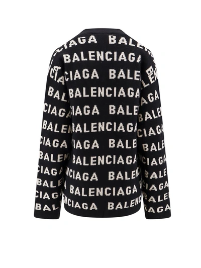 Shop Balenciaga Cardigan In Black