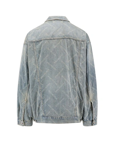 Shop Balenciaga Jacket In Blue